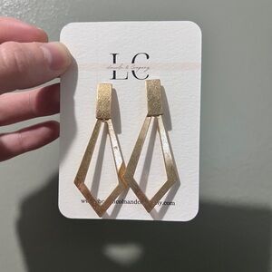 Gold Hammered Earrings